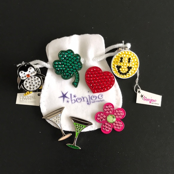 NWT Bonjoc Hat Clip/Ball Marker Swarovski Crystals - Picture 6 of 8